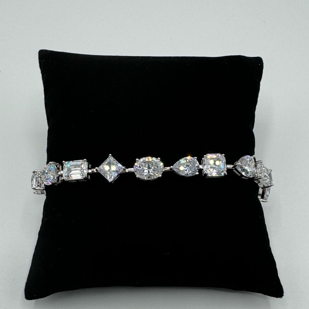Multi  Stone Tennis Bracelet - Picture 8 of 16
